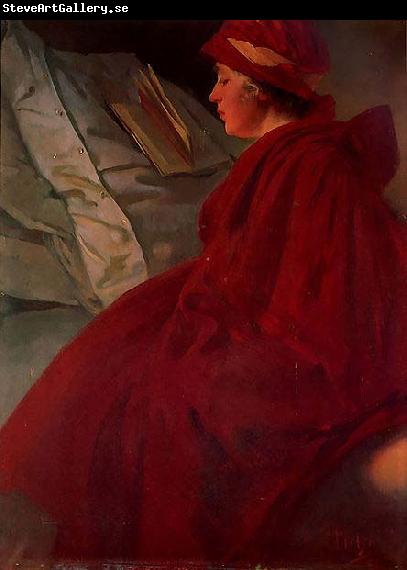 Alfons Mucha The Red Cape